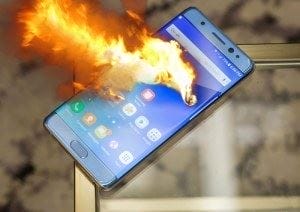 exploding Samsung Note 7